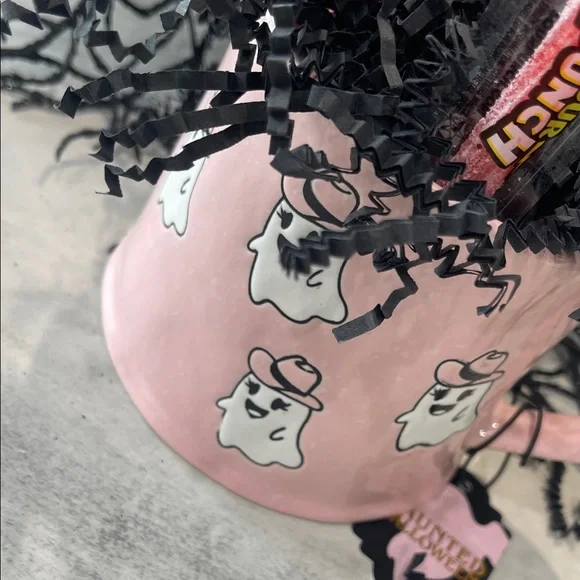 Spooky Pink Ghost Mug with Candy Treats - Picture 2 of 10
